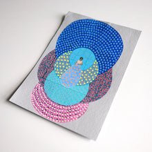 Load image into Gallery viewer, Grey Blue Original Vintage Artwork