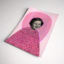 将图片加载到图库查看器,Pink Purple Collage Art Of Smiling Baby Girl