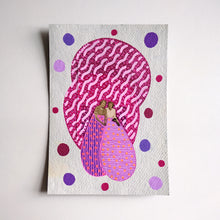 画像をギャラリービューアに読み込む, Vintage Women Holding Hands Art Collage On Handmade Paper