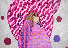 画像をギャラリービューアに読み込む, Vintage Women Holding Hands Art Collage On Handmade Paper