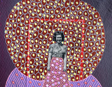 Load image into Gallery viewer, Bordeaux, Yellow And Pink Vintage Art Collage
