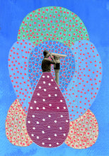 画像をギャラリービューアに読み込む, Boy With Binoculars Art Collage