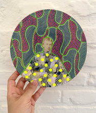 Load image into Gallery viewer, Grey And Neon Colours Collage On Plywood Panel