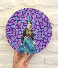 Load image into Gallery viewer, Purple Collage On Plywood Panel