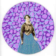 Load image into Gallery viewer, Purple Collage On Plywood Panel