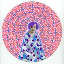 Load image into Gallery viewer, Pink Blue Yellow Collage On Plywood Panel