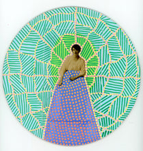 Load image into Gallery viewer, Green Collage On Plywood Panel