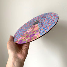 Load image into Gallery viewer, Purple Pink White Collage On Plywood Panel