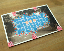 Load image into Gallery viewer, Retro Nature Landscape Postcard Altered By Hand