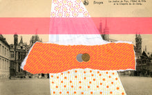 Load image into Gallery viewer, Vintage Postcard Collage Of Bruges City