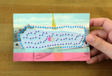 Load image into Gallery viewer, One Of A Kind Altered Vintage Postcard Of Victoria Pier