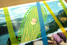 Load image into Gallery viewer, Vintage Retro Old Postcard Collage, Original Handmade Art