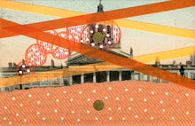 画像をギャラリービューアに読み込む, Original Mixed Media Collage On Vintage Monument Postcard