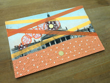 画像をギャラリービューアに読み込む, Original Mixed Media Collage On Vintage Monument Postcard