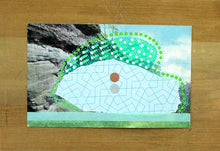 Load image into Gallery viewer, Bridgnorth Hermitage Caves Postcard Collage Art