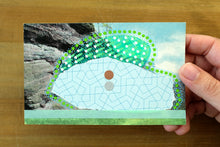 Load image into Gallery viewer, Bridgnorth Hermitage Caves Postcard Collage Art