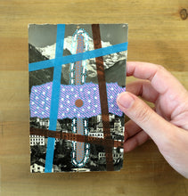 Load image into Gallery viewer, Vintage Mountain View Postcard Altered By Hand
