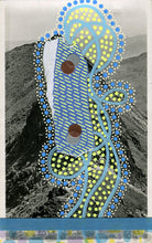 Load image into Gallery viewer, Neon Yellow Turquoise Art Collage