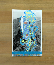 Load image into Gallery viewer, Neon Yellow Turquoise Art Collage