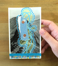 Load image into Gallery viewer, Neon Yellow Turquoise Art Collage