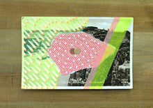 Load image into Gallery viewer, Vintage Bucolic View Postcard Altered With Neon Colours