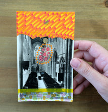 Load image into Gallery viewer, Church Interiors Vintage Postcard Art Collage