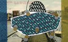 Load image into Gallery viewer, Night Blue, Black And Golden Abstract Art Composition