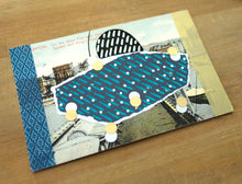 Load image into Gallery viewer, Night Blue, Black And Golden Abstract Art Composition