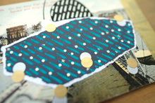 Load image into Gallery viewer, Night Blue, Black And Golden Abstract Art Composition