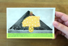 Load image into Gallery viewer, The Pyramid Of Cheops Vintage Postcard Art Collage