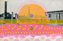 Load image into Gallery viewer, Vintage Antique Ruins Postcard Altered With Tape And Pens