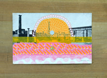 Load image into Gallery viewer, Vintage Antique Ruins Postcard Altered With Tape And Pens