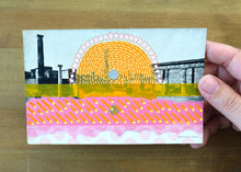 Load image into Gallery viewer, Vintage Antique Ruins Postcard Altered With Tape And Pens