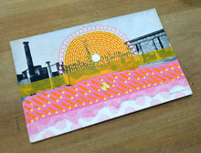 Load image into Gallery viewer, Vintage Antique Ruins Postcard Altered With Tape And Pens