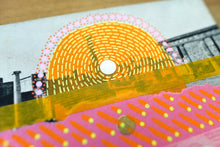 Load image into Gallery viewer, Vintage Antique Ruins Postcard Altered With Tape And Pens