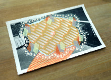 Charger l'image dans la galerie, Abstract Mixed Media Collage On Vintage Postcard