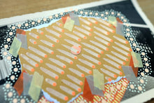 Charger l'image dans la galerie, Abstract Mixed Media Collage On Vintage Postcard