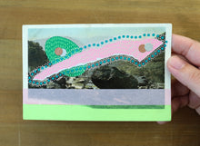Load image into Gallery viewer, Abstract Art Collage On Vintage Landscape Postcard