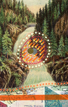 画像をギャラリービューアに読み込む, Vintage Landscape Illustration Postcard Altered With Pens And Washi Tape