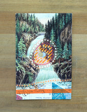 画像をギャラリービューアに読み込む, Vintage Landscape Illustration Postcard Altered With Pens And Washi Tape