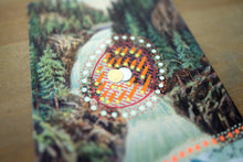 画像をギャラリービューアに読み込む, Vintage Landscape Illustration Postcard Altered With Pens And Washi Tape
