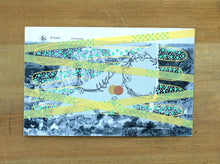 将图片加载到图库查看器,Vintage Dinant Panorama Postcard Art Collage Altered By Hand