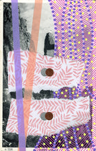 Load image into Gallery viewer, Rose Pink And Lilac Art Collage On Vintage Landscape Postcard