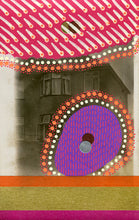 将图片加载到图库查看器,Neon Orange, Red And Purple Art Collage On Vintage Postcard