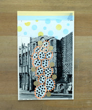 Load image into Gallery viewer, Contemporary Abstract Art Collage On Retro Postcard