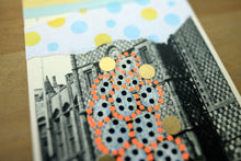 Load image into Gallery viewer, Contemporary Abstract Art Collage On Retro Postcard