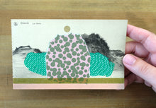 画像をギャラリービューアに読み込む, Rose Pink And Green Organic Abstract Art Collage Composition On Vintage Ostende Postcard