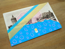 Load image into Gallery viewer, Mixed Media Art Collage On Vintage Retro Postcard