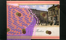 Load image into Gallery viewer, Pink Purple Abstract Art Composition On Retro Postcad