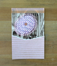 Load image into Gallery viewer, Romantic Style Mixed Media Collage Art On Vintage Postcard